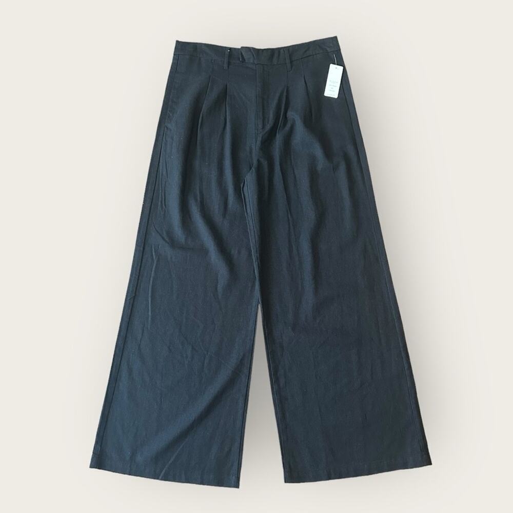 NWT | Risen Los Angeles | Wide Leg High Rise Dress Pants | Black | Large
